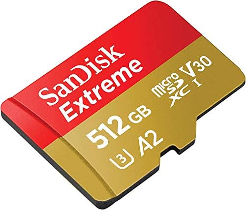 Sandisk 512GB Микро Екстремни Мемориска Картичка За Samsung Телефон Работи Со Galaxy S20, S20+, S20 Ултра, S20 FE 5G Пакет Со Сѐ, Но Stromboli