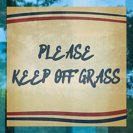 CGSignLab | „Ве молиме, одлепете ја тревата -носталгија ленти“ прозорецот | 8 x8