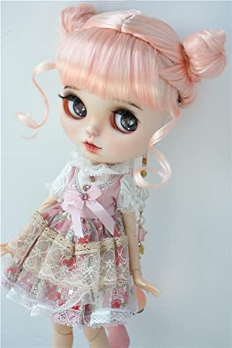 Перика за кукли само JD606 Twin Buns Synthetic Mohair Bjd Doll Wigs