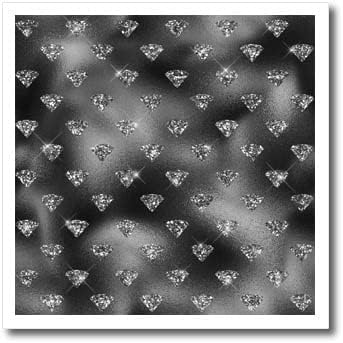3Drose Glam Image на сребрена сјајна слика на дијаманти на. - Ironелезо на трансфери на топлина