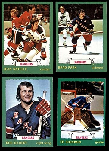 1973-74 О-пи-чие Newујорк Ренџерс тим го постави Newујорк Ренџерс-хокеј екс+ Ренџерс-хокеј