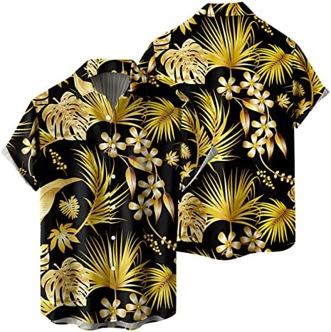 Возрасни ромперски машки мода и слободно време 3Д дигитално печатење токак лапл кратка кошула на ракав врвот црна црна Т кратка
