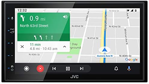 JVC KW-M56BT Apple CarPlay Android Автоматски Мултимедијален Плеер w/ 6.8 Капацитивен Екран На Допир, Bluetooth Audio И Без Раце Повик,