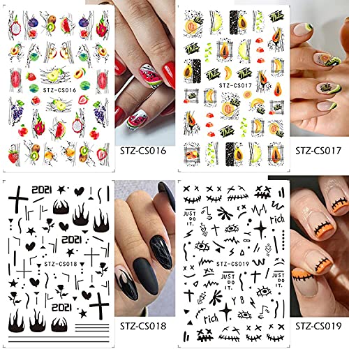 18 чаршави шарени налепници за уметност со нокти со 8 чаршафи налепници за уметност за животни