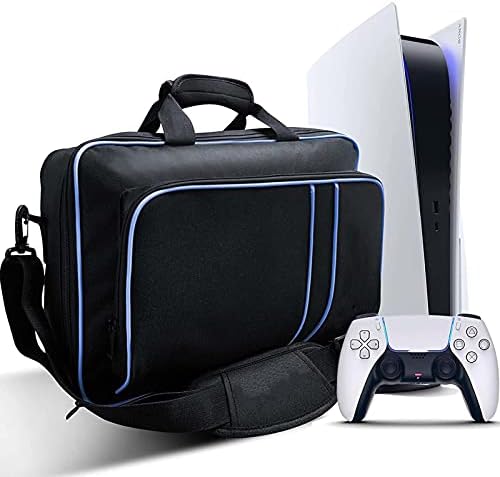 Архир за носење случај за PS5, водоотпорна туристичка торба за PlayStation DualSense Controller PS5 Games ， конзола диск ， слушалки