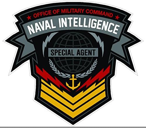 Воен поморски разузнавачки специјален агент морнарички пиштоли Армиски симбол Loveубовен хумор Америка Американски налепници во боја на налепница