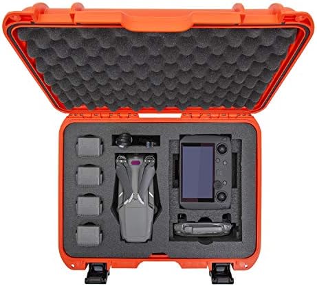Нанук 925 Водоотпорен Тврд Случај со Влошка Од Пена ЗА DJI Mavic 2 Pro / Zoom + Паметен Контролер, Кристалски 5.5 или iPad-Orange