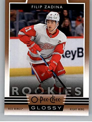 2019-20 Горна палуба ОПЦ Сјајни дебитанти Бакар R-5 Filip Zadina Detroit Red Wings NHL Hockey Trading Card