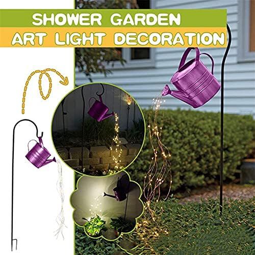 Hsart туш градинарска уметност светло, наводнување конзерви светла, предводена соларна светлина на отворено, креативна декорација на