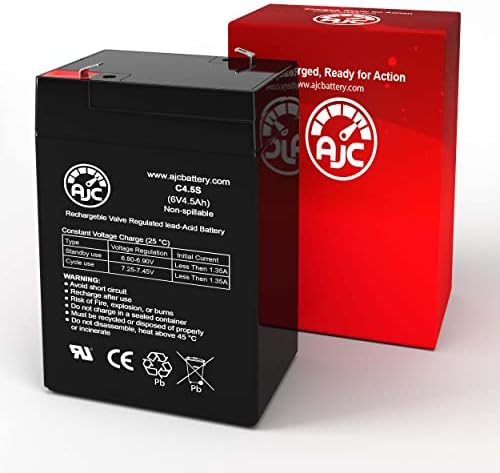 AJC Батерија Компатибилна Со Panasonic СИТЕ 6V 4.5 Ах Запечатена Оловна Киселина Батерија
