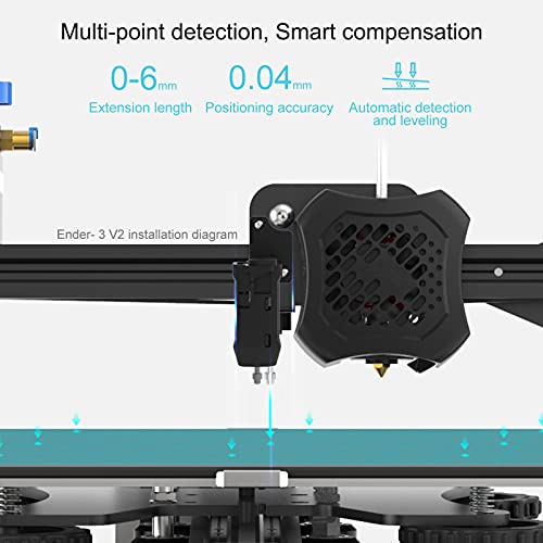 Enomaker CR Touch Ender 3 Pro V2 Auto Ched Cled Coom Kit Upgrade Metal Sond Sensor Sensor Pin Selveneder For Creality Ender 5/Pro, CR10 3D
