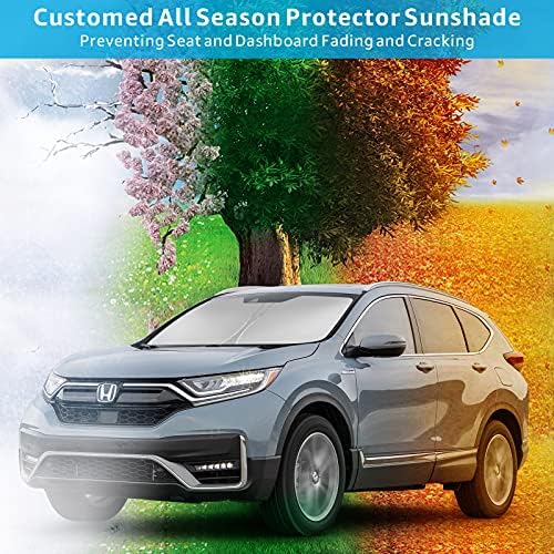 Proadsy Front Whindhield Sun Shade Sundable Sunshade Protector Custom Fit 2022 2021 2020 2019 2018 2017 2017 Honda CRV SUV, LX, EX,
