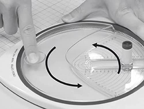 Рајхер круг секач за занаетчиство со 3 сечила за замена, тример за хартија за кругови со дијаметар од 2,4–15,3 см, 89770000