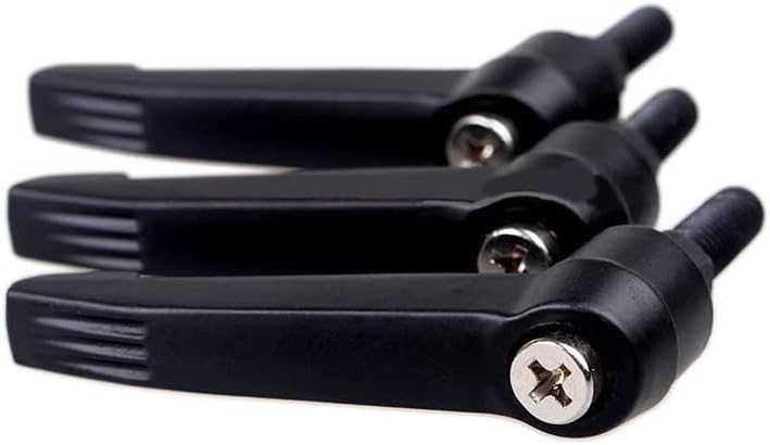 20 парчиња/лот M5*l Црна машка коначка рачка за прицврстување на рачката за прилагодување на рачката за CNC 3D печатач -