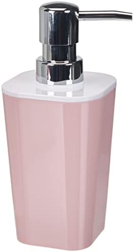 MetalTex Soap Dispenser мазен во розова/бела боја, 7,5 x 7,5 x 17,5 см