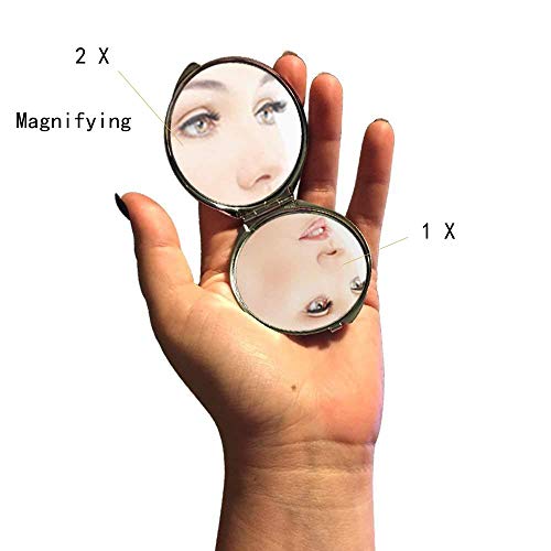 Огледало, Компактно Огледало, рибни очи тема На Џебно Огледало, преносливо огледало 1 Х 2Х Зголемување