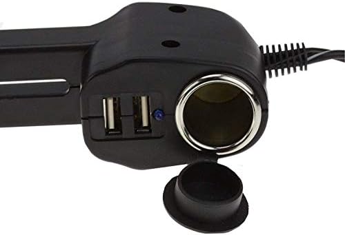 Navitech USB порта 4.2A Поддршка за глава со интегриран полнач за автомобили компатибилен со таблета за почести игра 2 9,6 таблета