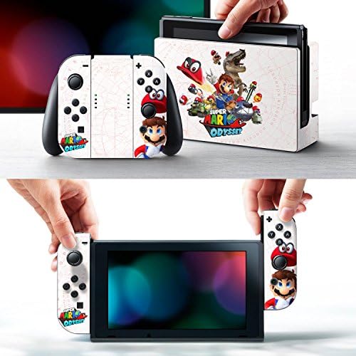 Контролер Gear Nintendo Switch Switch & Screen Protector Set, официјално лиценциран од Nintendo - Super Mario Evergreen „Yoshi Eggs“ - Nintendo