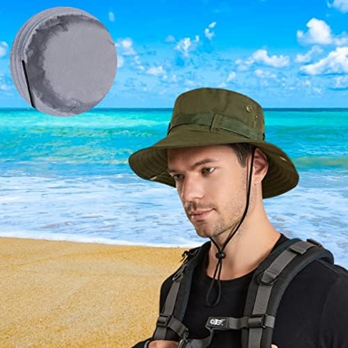 Jtjfit 2 парчиња Boonie Sun Hat Hat Rhoish Cap со УВ заштита за градинарски плажа за градинарски кампување за мажи жени