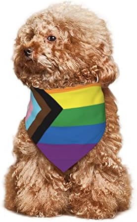 Гордост месец ЛГБТК геј гордост сојузник на кучиња бандани реверзибилен триаголник Бибс прилагодливи миленичиња додатоци за шал декор за мачки кучиња
