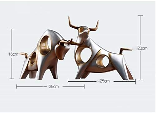 WSSBK нордиски модерен украс за украсување канцеларија ТВ кабинет креативни крави украси едноставни занаети за декорација на дневна
