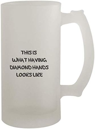 Подароци на Ник Нок ова е како изгледаат рацете со дијаманти - 16oz замрзнато пиво Штајн, замрзнато
