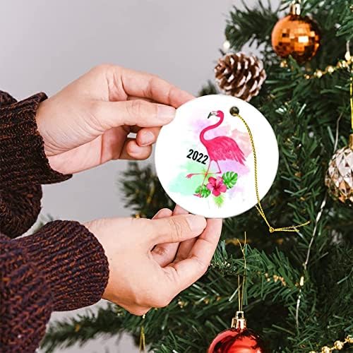 Пинк Фламинго 2022 Орнамент Фламинго Божиќен украс Детско Божиќно украсување Дрво Декорација за украси за деца