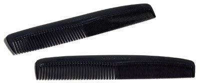 GRAFCO - пластичен џеб чешел - Мажи и жени фино заби поставено за коса - 7 должина, пакет од 144, црна, 1771b