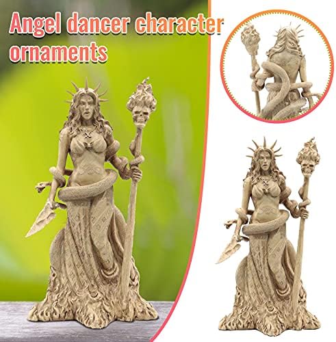 Декорација на смола од тантиси, ангел танчер креативен издржлив декор скулптура градина занаети тревник тремот домаќин, градинарски подарок
