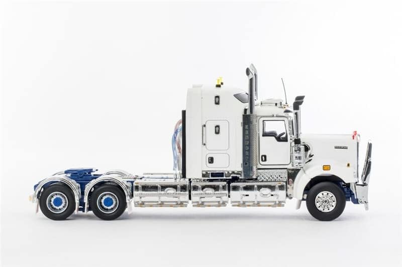 Дрејк за Кенворт C509 Prime Mover - Бело/сино ограничено издание 1/50 Diecast Truck Pre -изграден модел