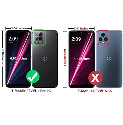 TJS Компатибилен За T-Mobile Revvl 6 Pro 5G Телефон Случај, Двослоен Хибрид Отпорен На Удари Капка Заштита Влијание Телефон Капак Случај