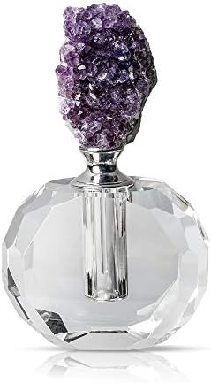 CXD-GEM гроздобер шишиња со парфеми Природни аметистични кластери кристално празно полнење миризливо шише Домашно декорација