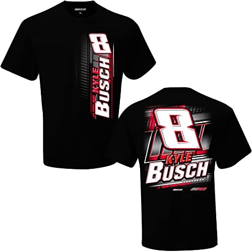 Checked Flag Sports Kyle Busch 2023 Број 8 Техничка маица црна