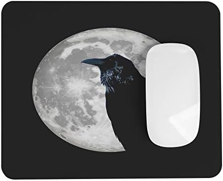 Возукија Црна Врана Глувче Подлога Во Текот На Ноќта Под Месечината Игри На Глувчето Рампа Гума Голем Глувчето Подлога Персонализиран