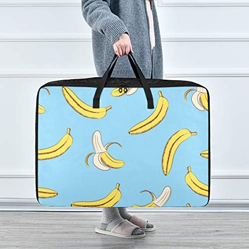 Н / А Торба За Складирање Облека Под Креветот За Јорган-Банани Со Голем Капацитет Летни Организатори Торба Со Патенти Декорација Ќебе Складирање
