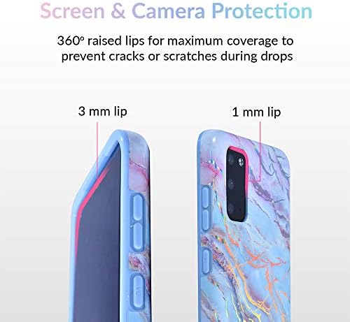 Кадифе Кавијар Компатибилен Со Samsung Galaxy S20+ Плус Случај Мермер-Симпатична Заштитни Телефонски Случаи За Жени, Девојки