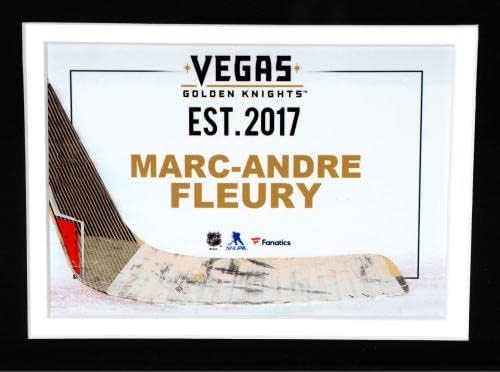 Марк-Андре Флери Вегас Златни витези врамени 15 „X 17“ Колаж со парче пак што се користи во игра-НХЛ игра користени колажи со пак