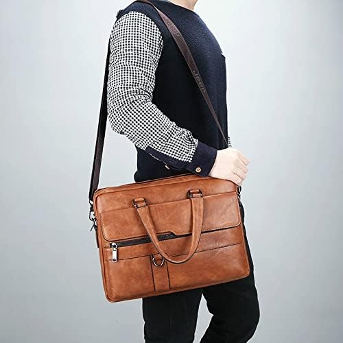 Business Slnfxc Mani's Business Britcases PU кожни раменици торбички за месинџерски торбички