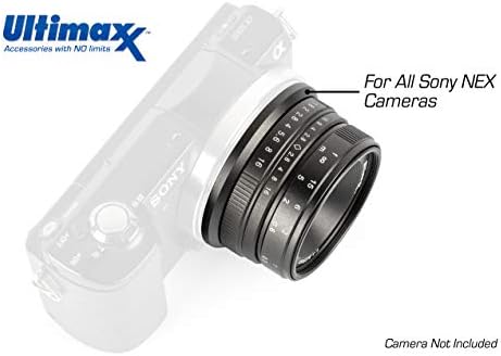Ultimaxx 25mm f/1.8 Рачен Комплет За Леќи За Sony FS7, FS7M2, FS5, FS5M2K, a99ii, A7, A7II, A7II, A7RIII, a6500, a6300, a6000,