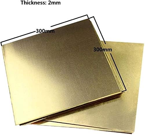 Месинг лист Хуилун, чиста метална плоча 2мм* 300мм* 300мм за метални занаети месинг плочи