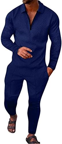 Wocachi Tux Male Casual Striped Print Two Pize Suit Zipper Nage Nop Top Bluze Suit Casue All Mens Men Sum Pullo