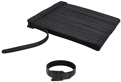 100 парчиња црна боја за прицврстување на кабел за прицврстување и 200 пакувања 8 инчи најлонски поштенски вратоврска
