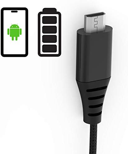 РОУКИН [3 Пакет: 6in/1ft/3.3 ft] USB C На Микро USB Кабел . Плетенка Без заплеткување, Брзо Полнење, Пренос На Податоци Со