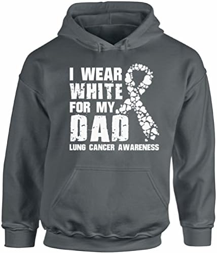 Незгодни стилови унисекс носам бело за татко ми качулка со дуксери на белите дробови на рак на белите дробови