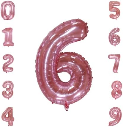 32-инчен хартија картичка желе кристално розова независна амбалажа 0-9 дигитални балони роденденска забава празнична атмосфера