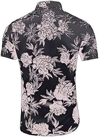 2023 лето Нова кошула за мажи цврста тенок фит кошула лабава голема машка маица за кратки ракави за мажи за мажи