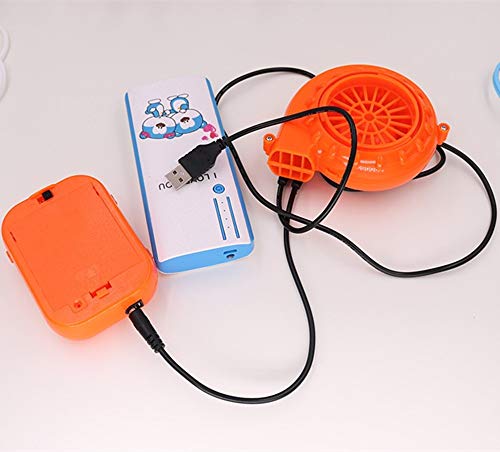 Мини Вентилатор Вентилатор За Маскота Глава Надувување Костим Вентилатор 6V Напојува со 4xaa Сува Батерија или USB