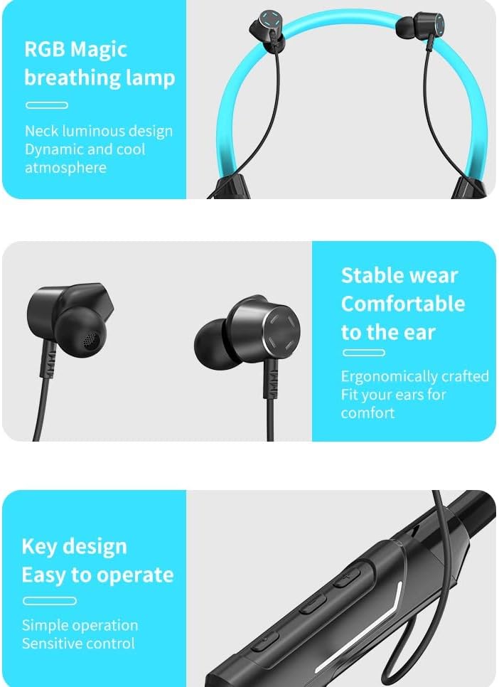 Слушалки за вратот Bluetooth Безжични Прозрачни Слушалки За Вратот Стерео Слушалки За android iPhone