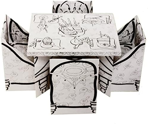 Роденденска Торта Брановидни Картон Маса Во собата на 4 Столици