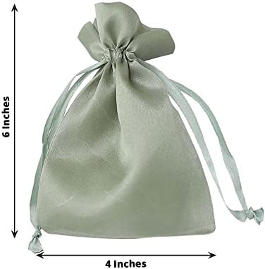 Ефавормарт 12 ПАРЧИЊА Мудрец Зелена Сатенска Торба За Подароци Торбичка За Влечење Свадба Фаворизира Невестински Туш Торби За